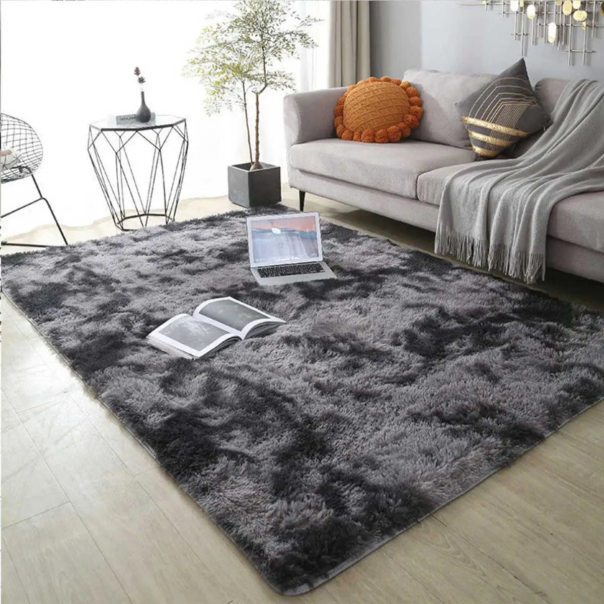 Tapis en Peluche Ultra-Doux et Moelleux