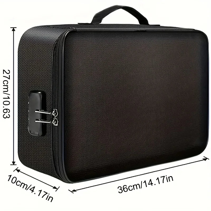 Sac à Documents Ignifuge & Étanche avec Serrure