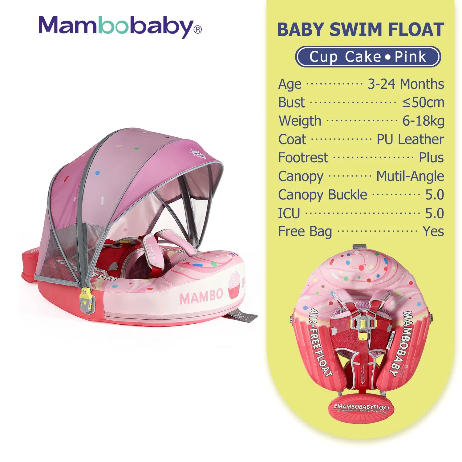 Flotteur Bébé Mambobaby Non-Gonflable