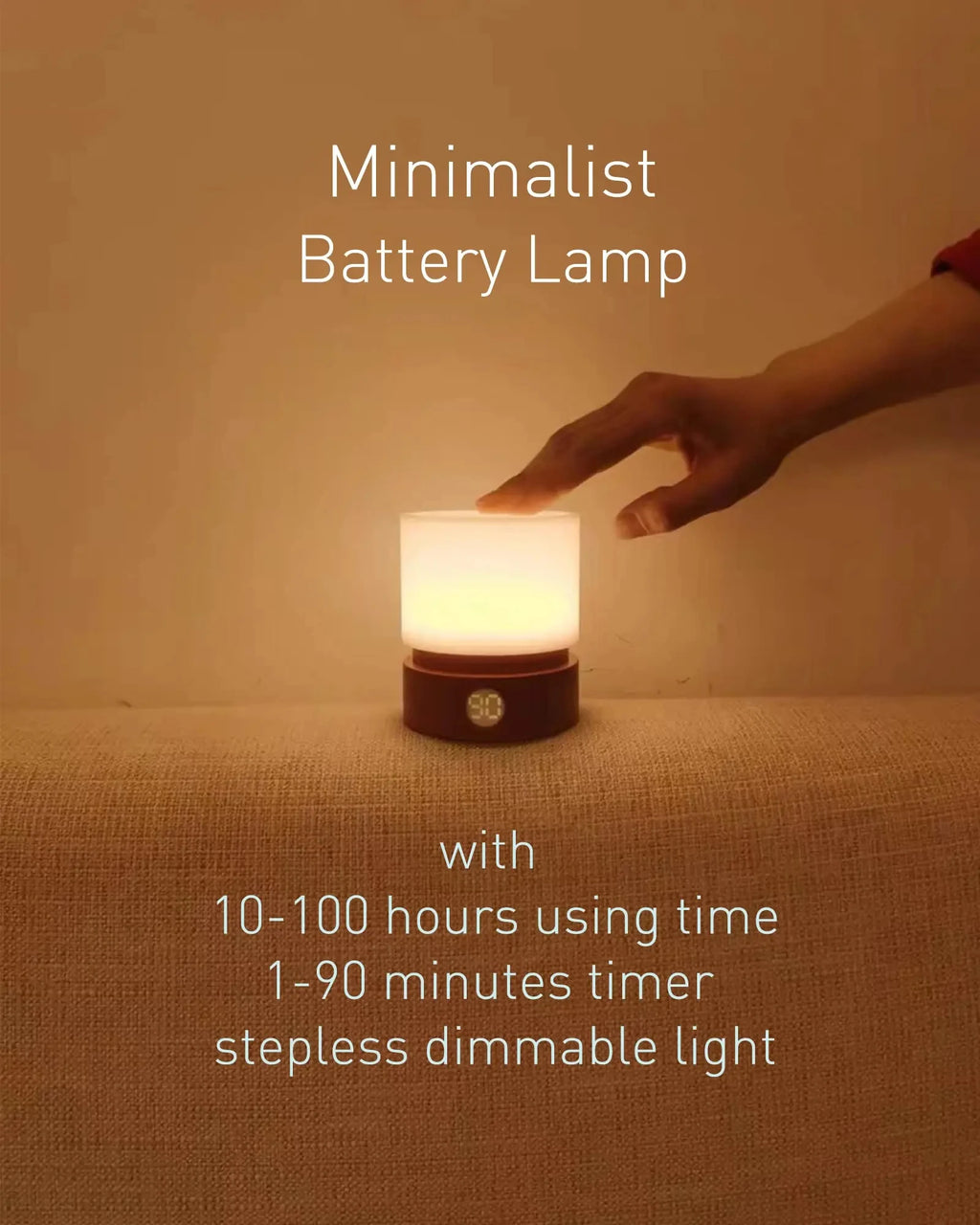 Veilleuse LED Rechargeable avec Minuterie