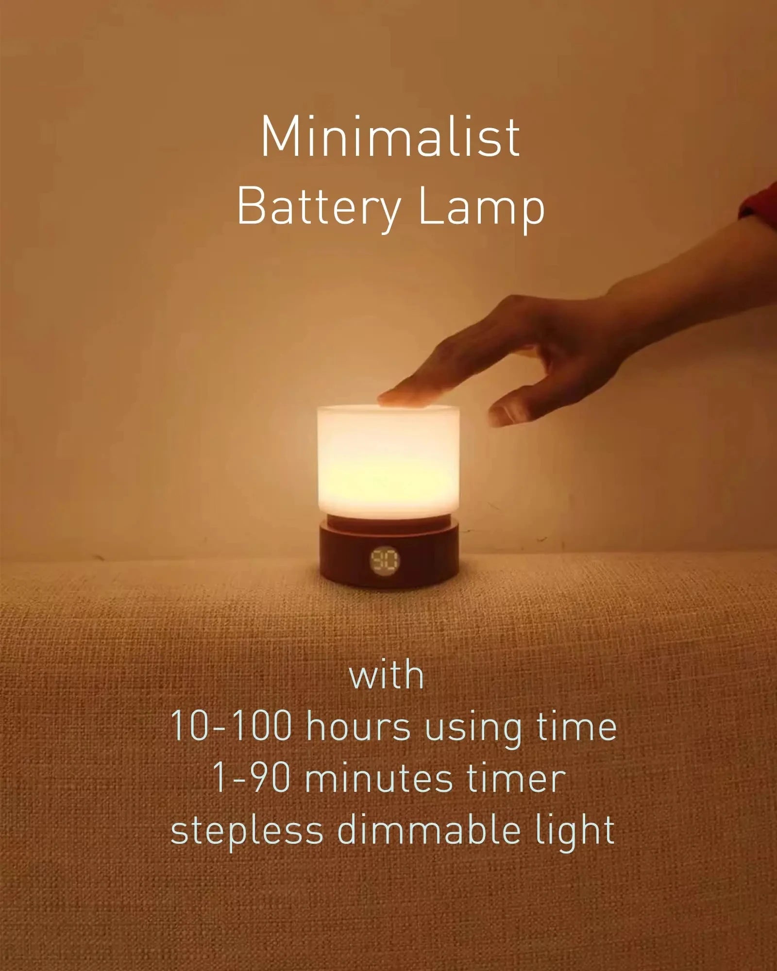 Veilleuse LED Rechargeable avec Minuterie