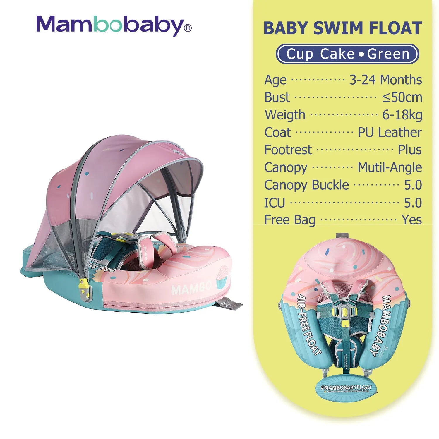 Flotteur Bébé Mambobaby Non-Gonflable