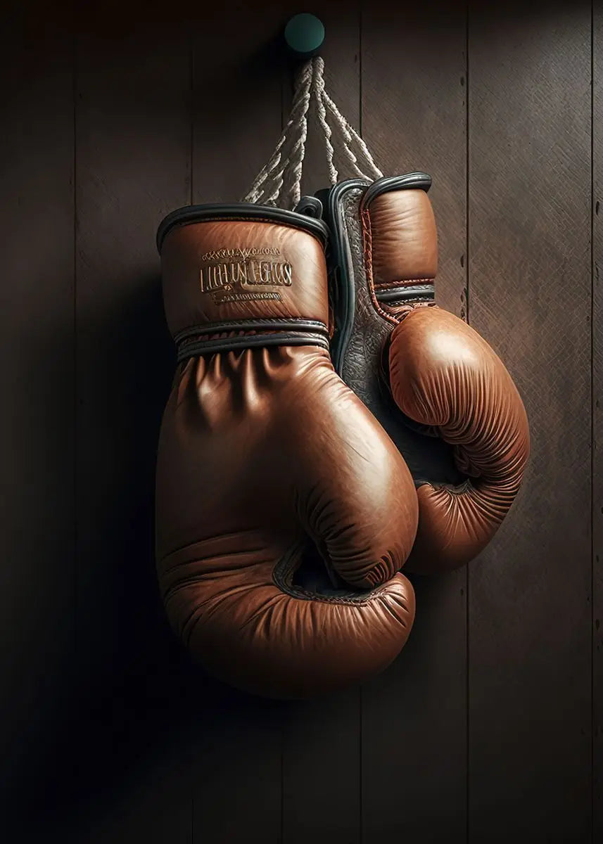 Affiche de Gants de Boxe Classiques