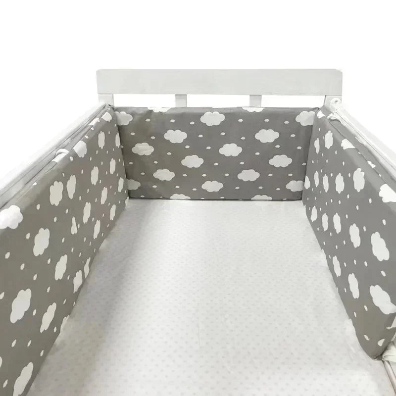 Tour de Lit Bébé Nordique 200x30 cm – Protection & Confort