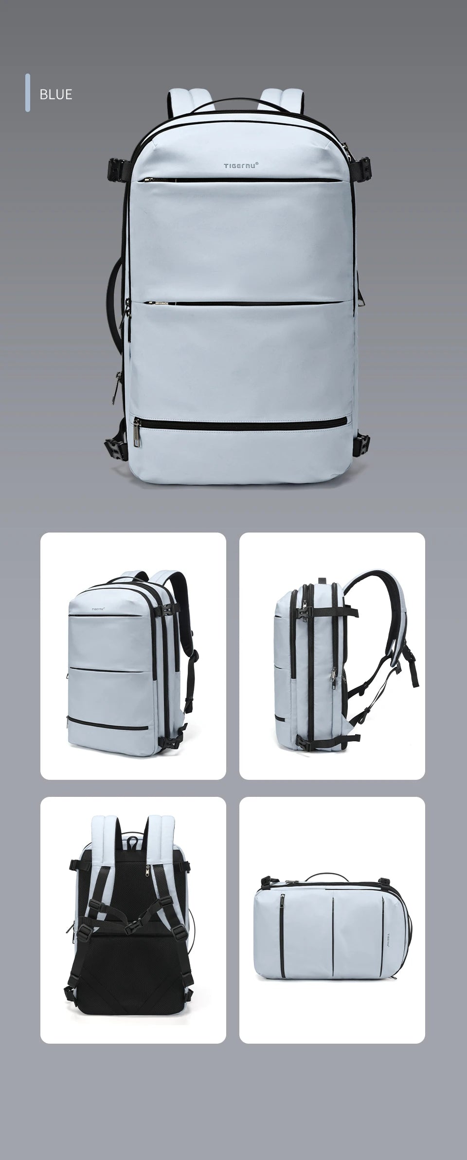 Sac à Dos Tigernu Extensible 17 Pouces