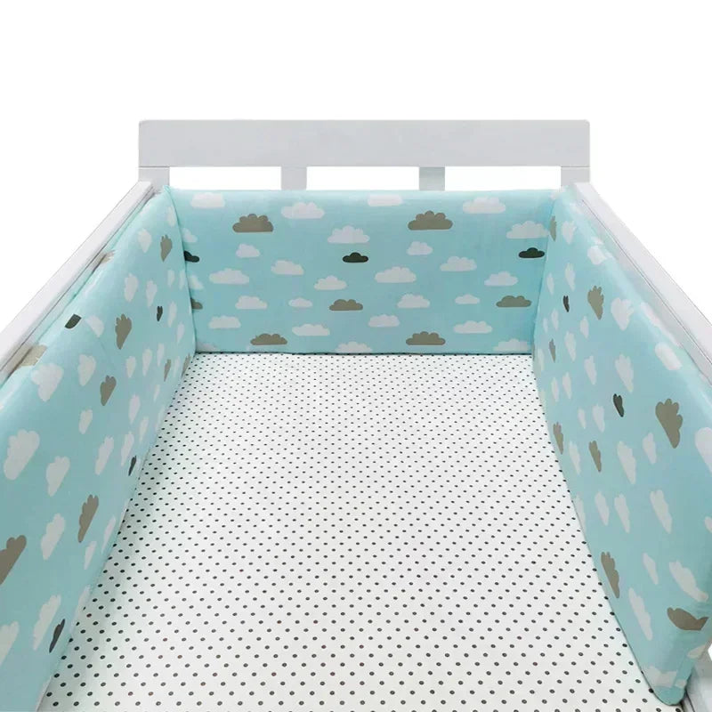 Tour de Lit Bébé Nordique 200x30 cm – Protection & Confort