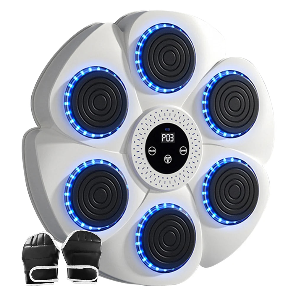 Machine de Boxe Murale Musicale avec Lumières RVB